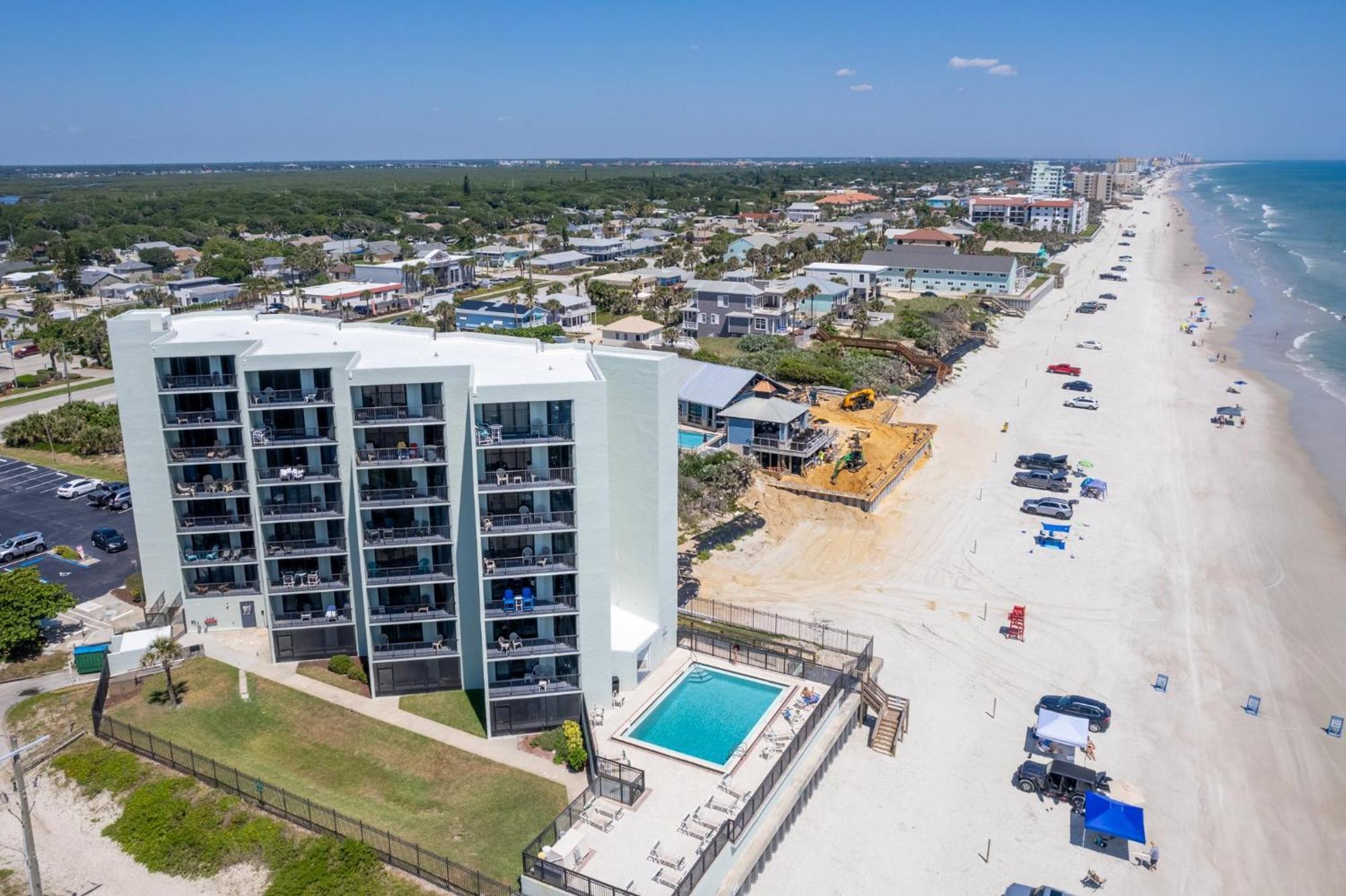 Ocean View With A Beachfront Pool At Ocean Trillium Condo ~ 403 新士麦那海滩 外观 照片